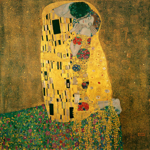 Густав Климт, «Поцелуй» (1907-1908)